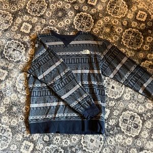 North Face Blue Ugly Sweater